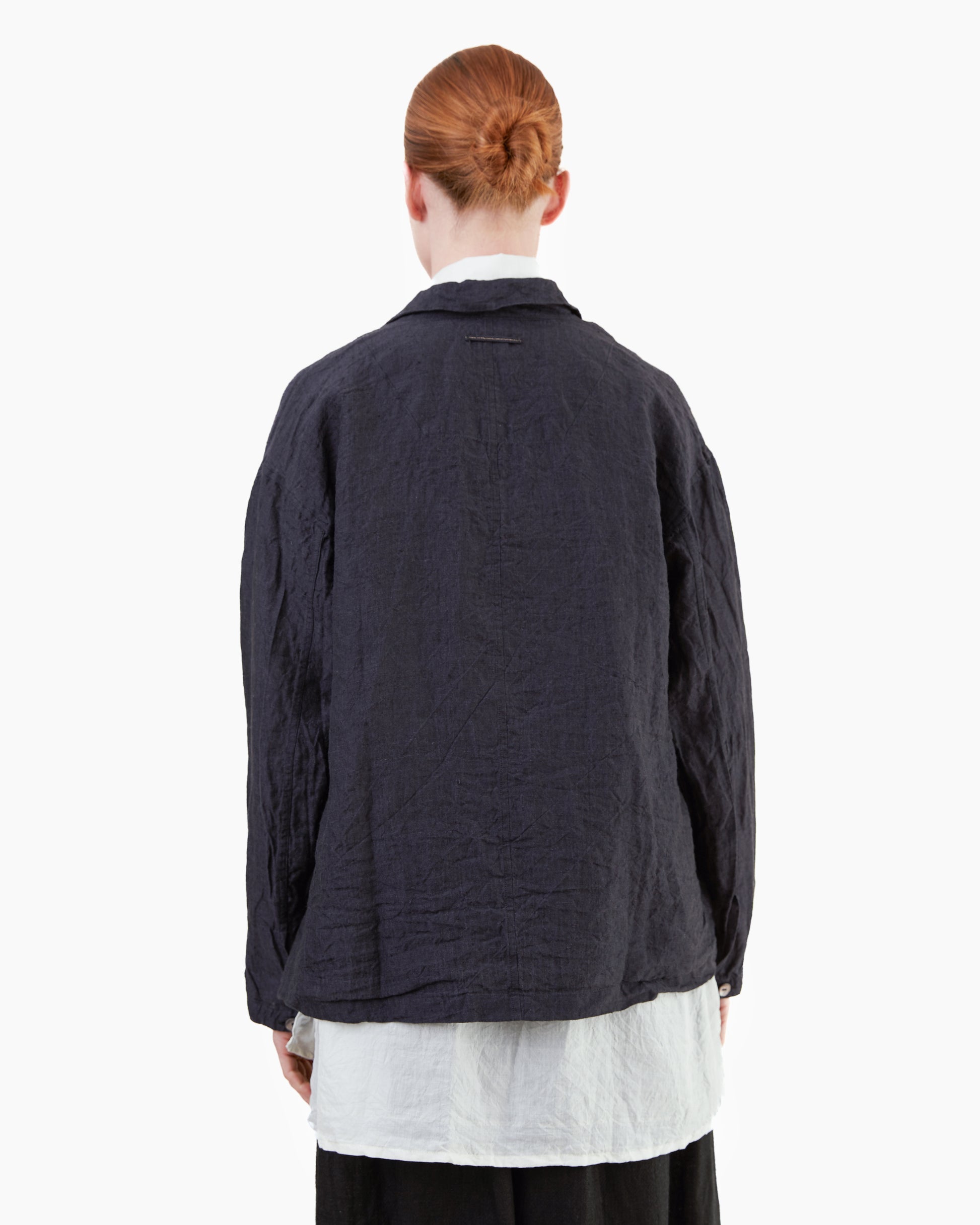 Guptiha Teori Linen 60 Jacket in Black