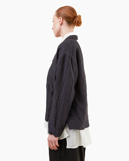 Guptiha Teori Linen 60 Jacket in Black