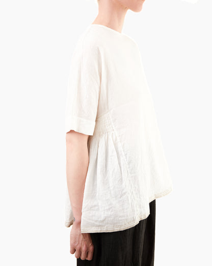 Guptiha Cotton Linen Shirt in Off White