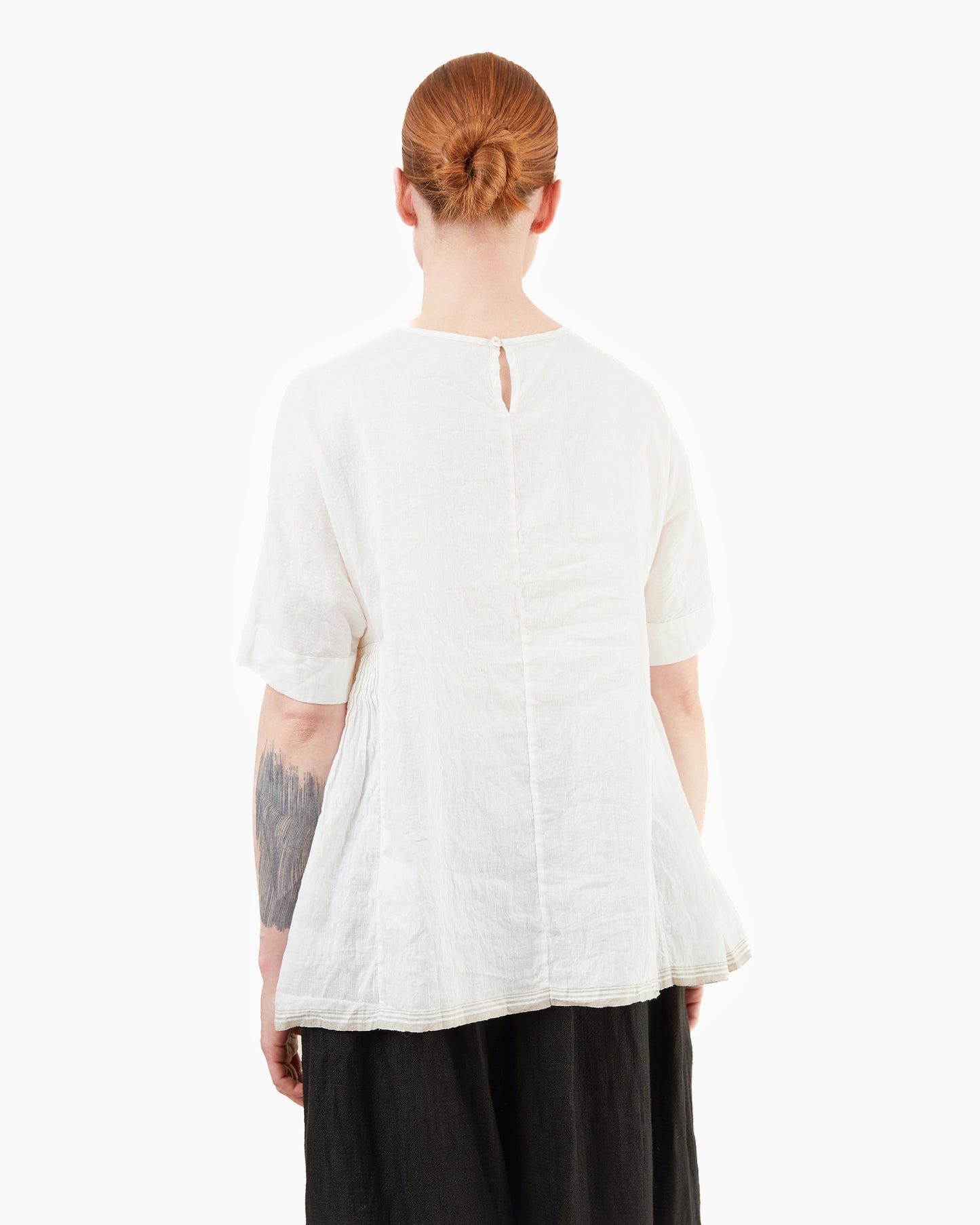 Guptiha Cotton Linen Shirt in Off White