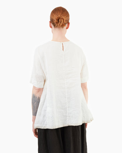 Guptiha Cotton Linen Shirt in Off White