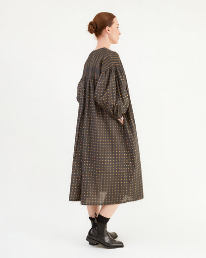 Maison De Soil Mini Pintuck Dress in Flower Print