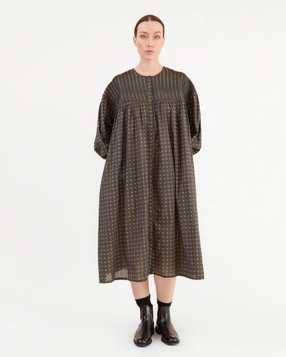 Maison De Soil Mini Pintuck Dress in Flower Print