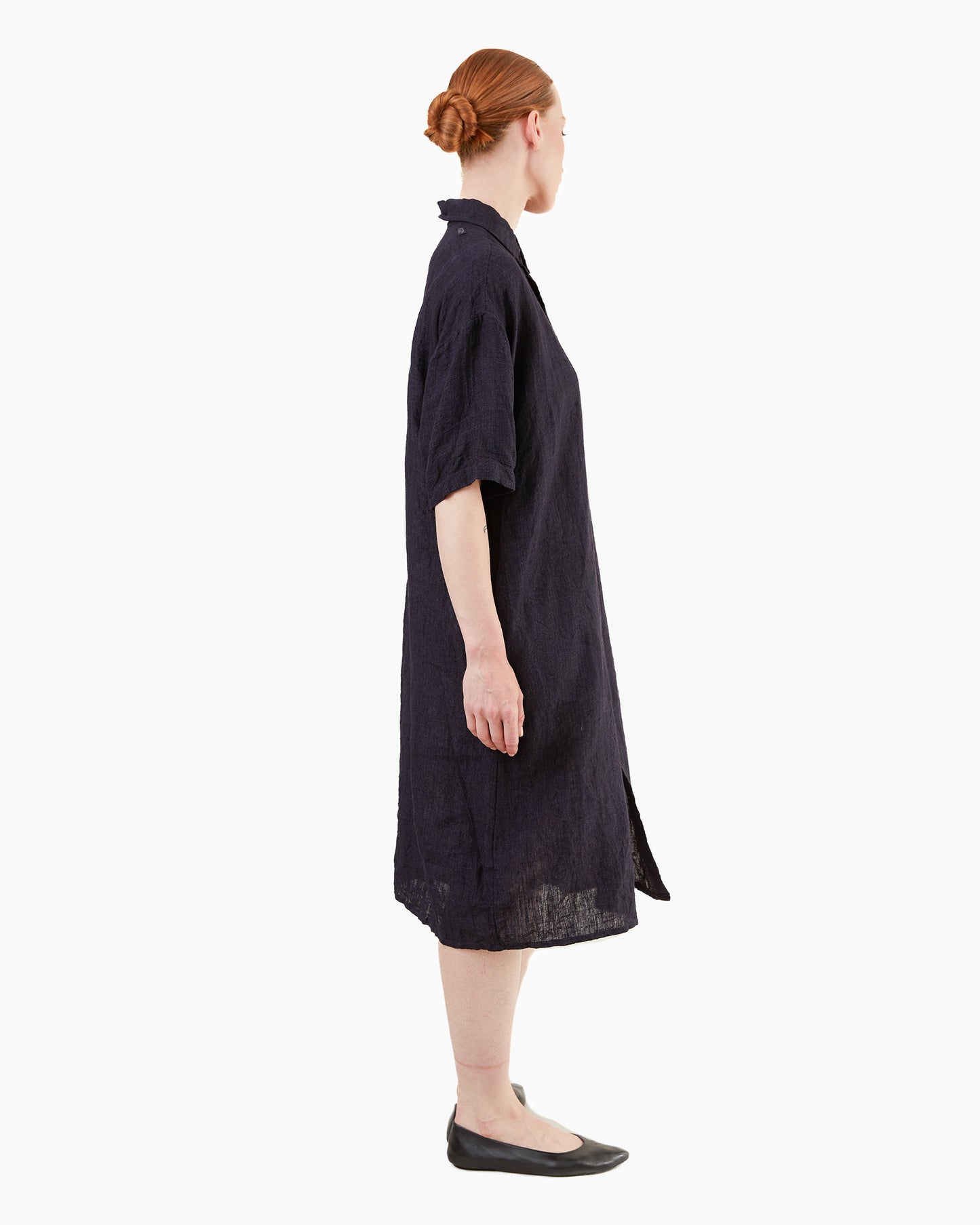 Guptiha Teori Linen 40 Dress in Navy