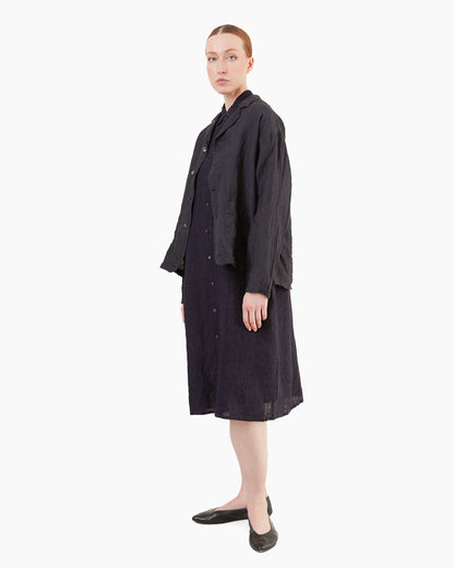Guptiha Teori Linen 60 Jacket in Black