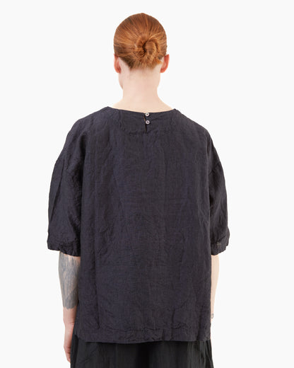 Guptiha Teori Linen 60 Shirt in Black