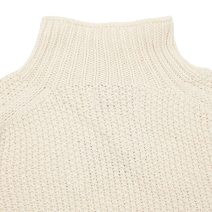 Harley Women's Moss Stitch High Neck Jumper in Almond