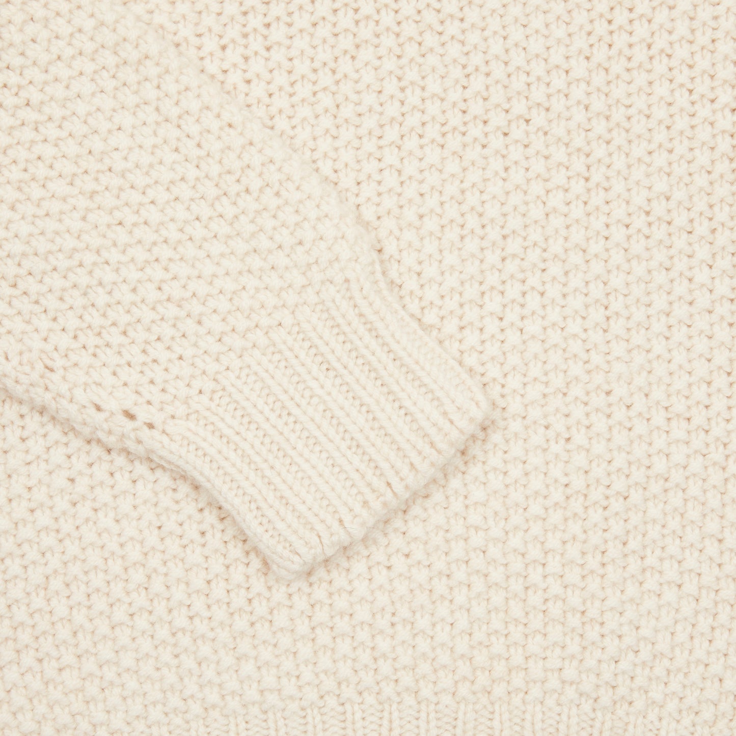 Harley Women's Moss Stitch High Neck Jumper in Almond