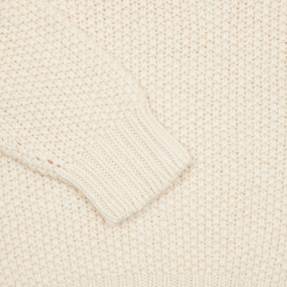 Harley Women's Moss Stitch High Neck Jumper in Almond