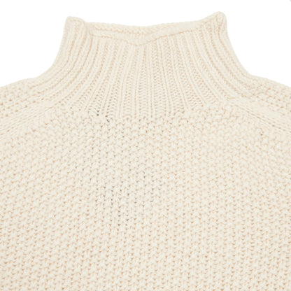 Harley Women's Moss Stitch High Neck Jumper in Almond
