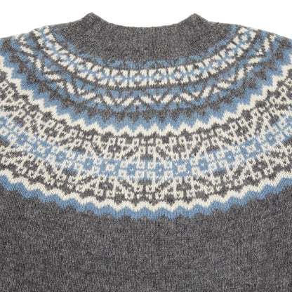 Harley Fair Isle Yoke Jumper in Basalt
