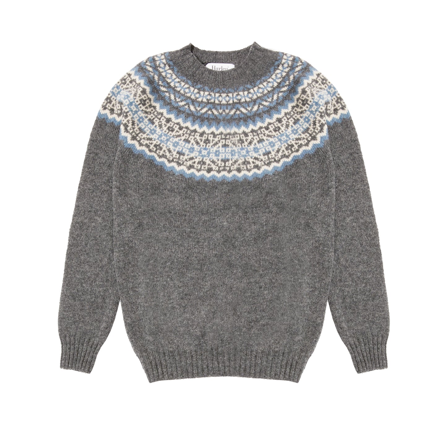 Harley Fair Isle Yoke Jumper in Basalt