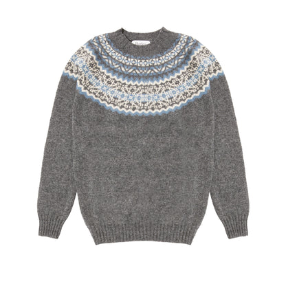 Harley Fair Isle Yoke Jumper in Basalt