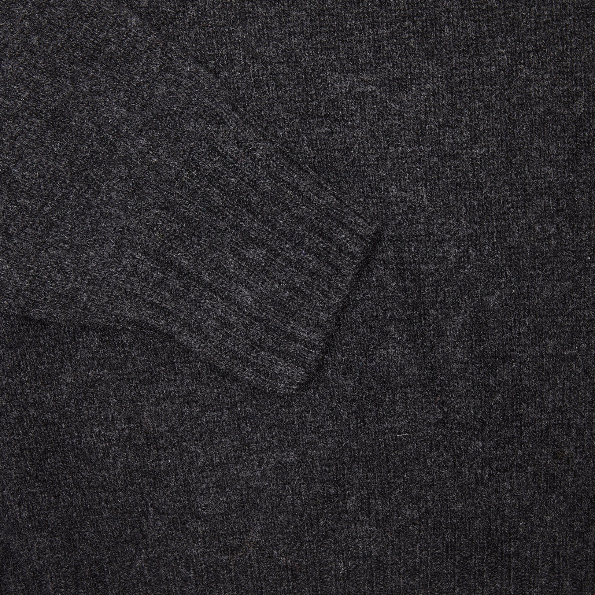 Harley Lambswool Knit Polo Jumper in Charcoal