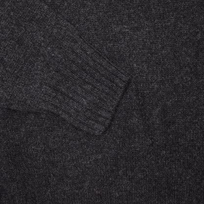 Harley Lambswool Knit Polo Jumper in Charcoal