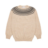 Harley Crewneck Jumper in Tusk/Smoulder