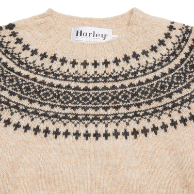 Harley Crewneck Jumper in Tusk/Smoulder 2