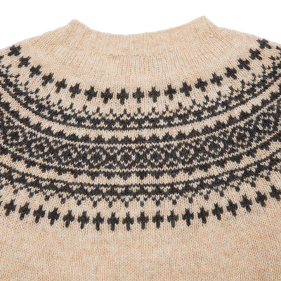 Harley Crewneck Jumper in Tusk/Smoulder 4