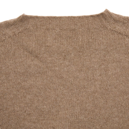 Harley Lambswool Jumper in Dark Natural