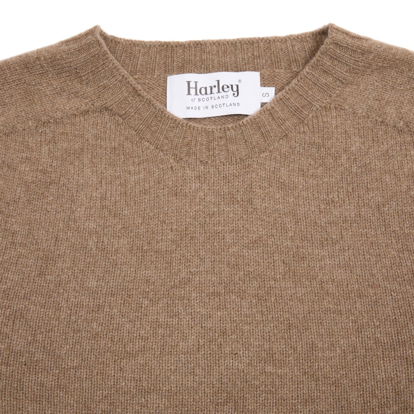 Harley Lambswool Jumper in Dark Natural