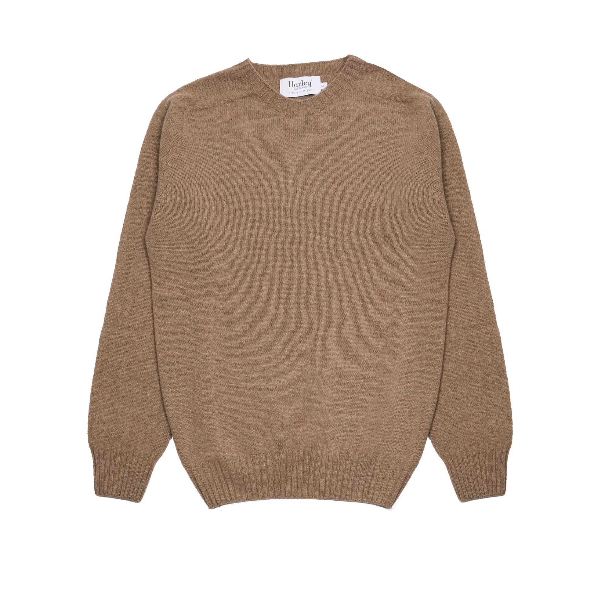 Harley Lambswool Jumper in Dark Natural