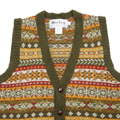 Harley Fair Isle Waistcoat in Pineshadow 2