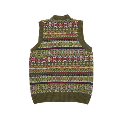 Harley Fair Isle Waistcoat in Scots Pine 3