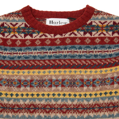 Harley Fair Isle Jumper in Blaze