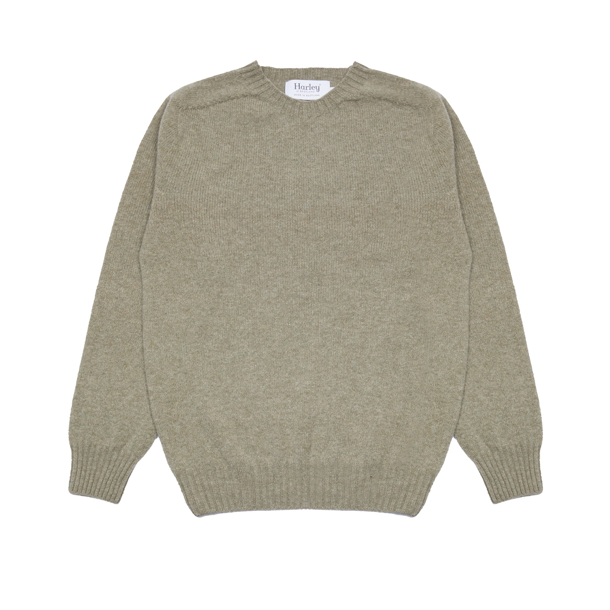 Harley Lambswool Jumper in Greensand