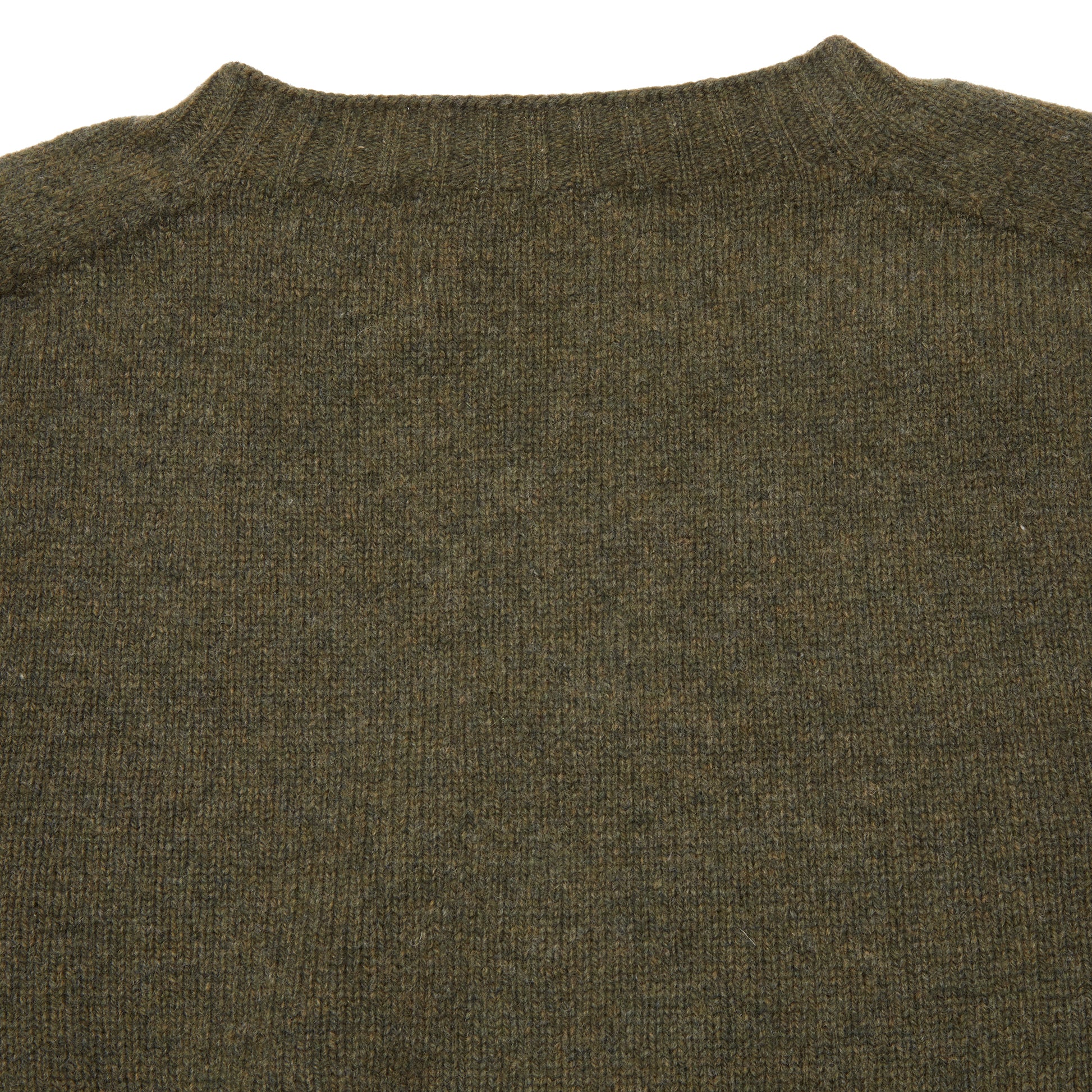 Harley Crew-Neck Lambswool Jumper in Loden