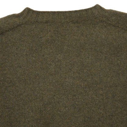 Harley Crew-Neck Lambswool Jumper in Loden