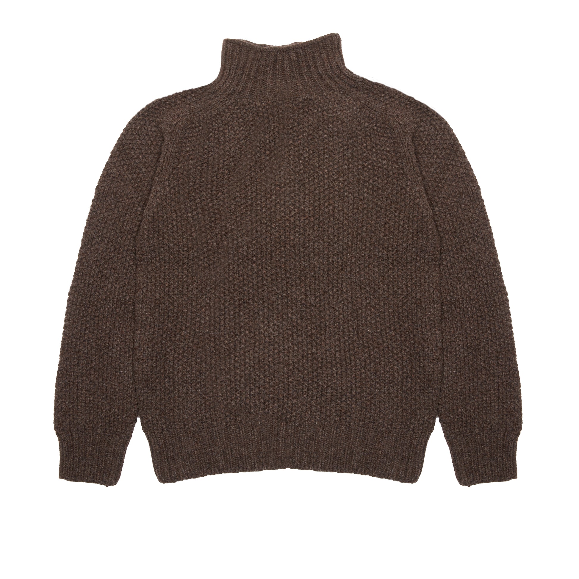 Harley Women's Moss Stitch High Neck Jumper in Porcupine
