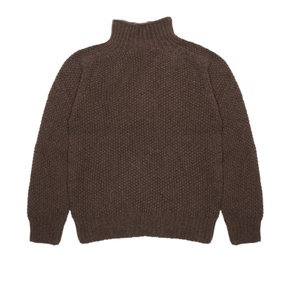 Harley Women's Moss Stitch High Neck Jumper in Porcupine