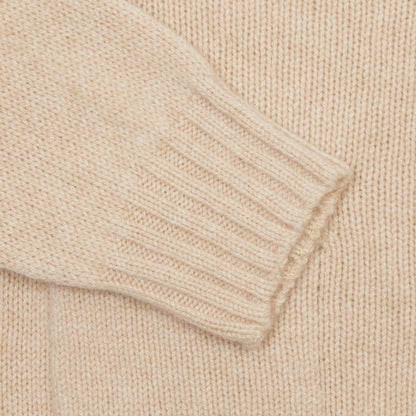 Harley Lambswool Cardigan in Oatmeal