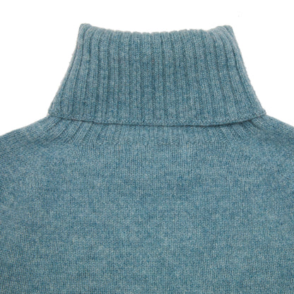 Harley Women's Lambswool Roll Neck Jumper in Oribe Green