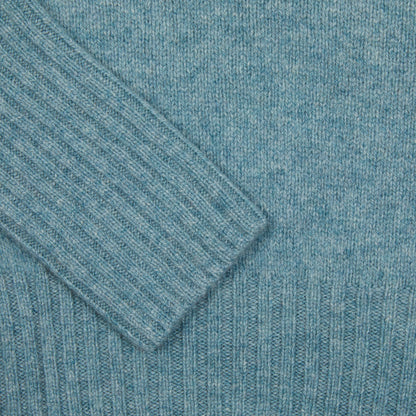 Harley Women's Lambswool Roll Neck Jumper in Oribe Green