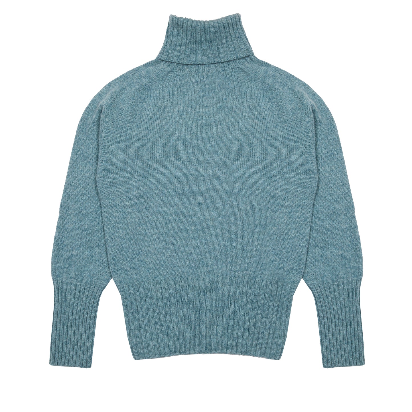Harley Women's Lambswool Roll Neck Jumper in Oribe Green