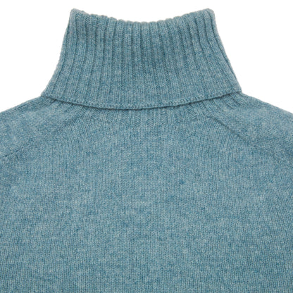 Harley Women's Lambswool Roll Neck Jumper in Oribe Green