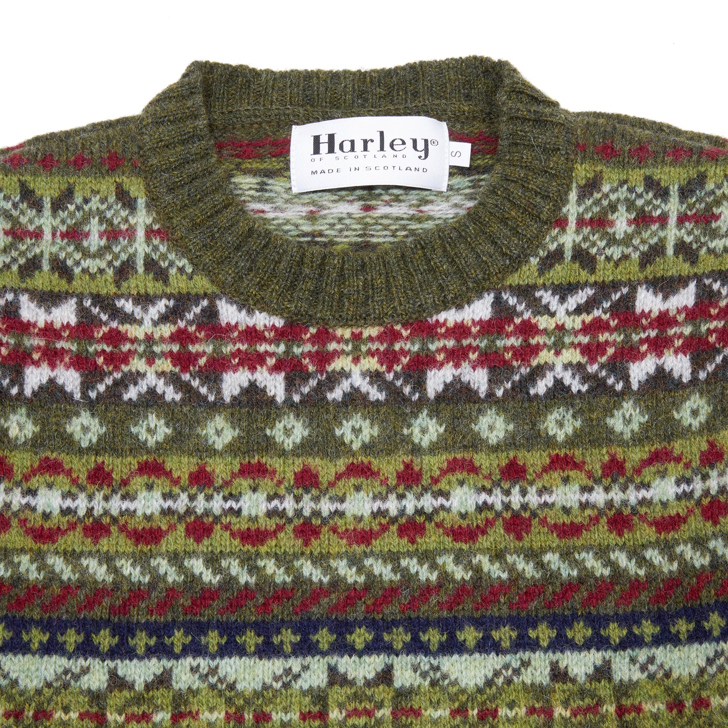 Harley Fair Isle Jumper in Scots Pine