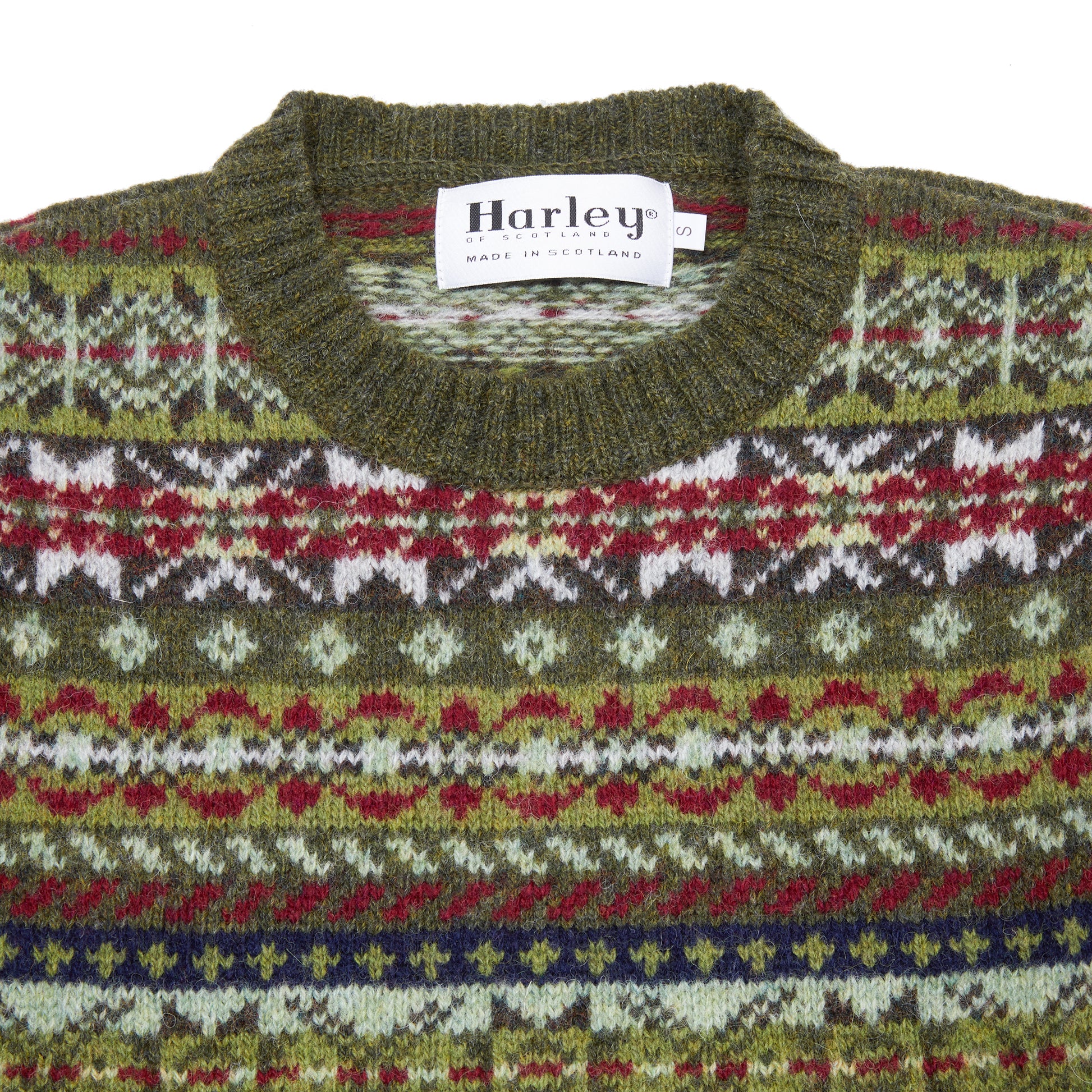 Harley Fair Isle Jumper in Scots Pine