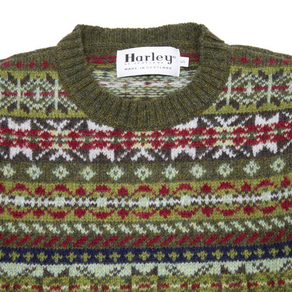 Harley Fair Isle Jumper in Scots Pine