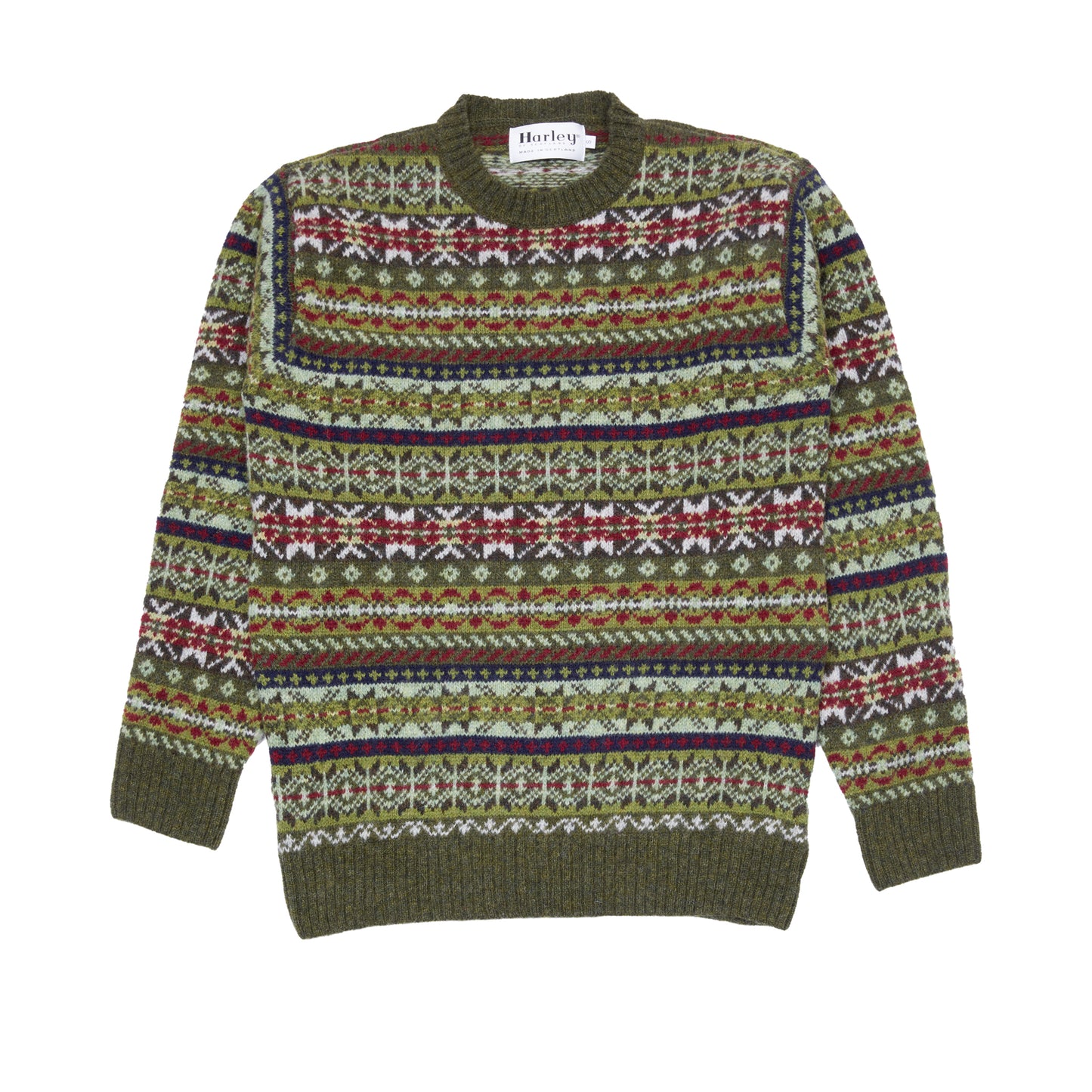 Harley Fair Isle Jumper in Scots Pine