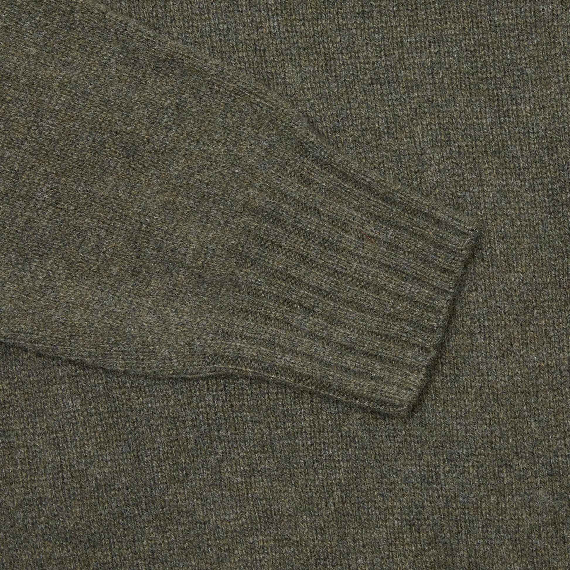 Harley Lambswool Knit Polo Jumper in Loden