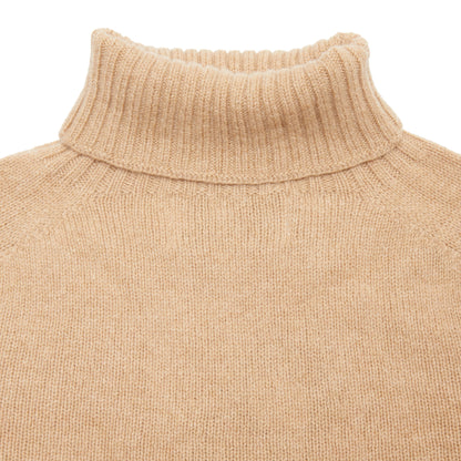 Harley Women's Superfine Lambswool Roll Neck Jumper in Sandstorm