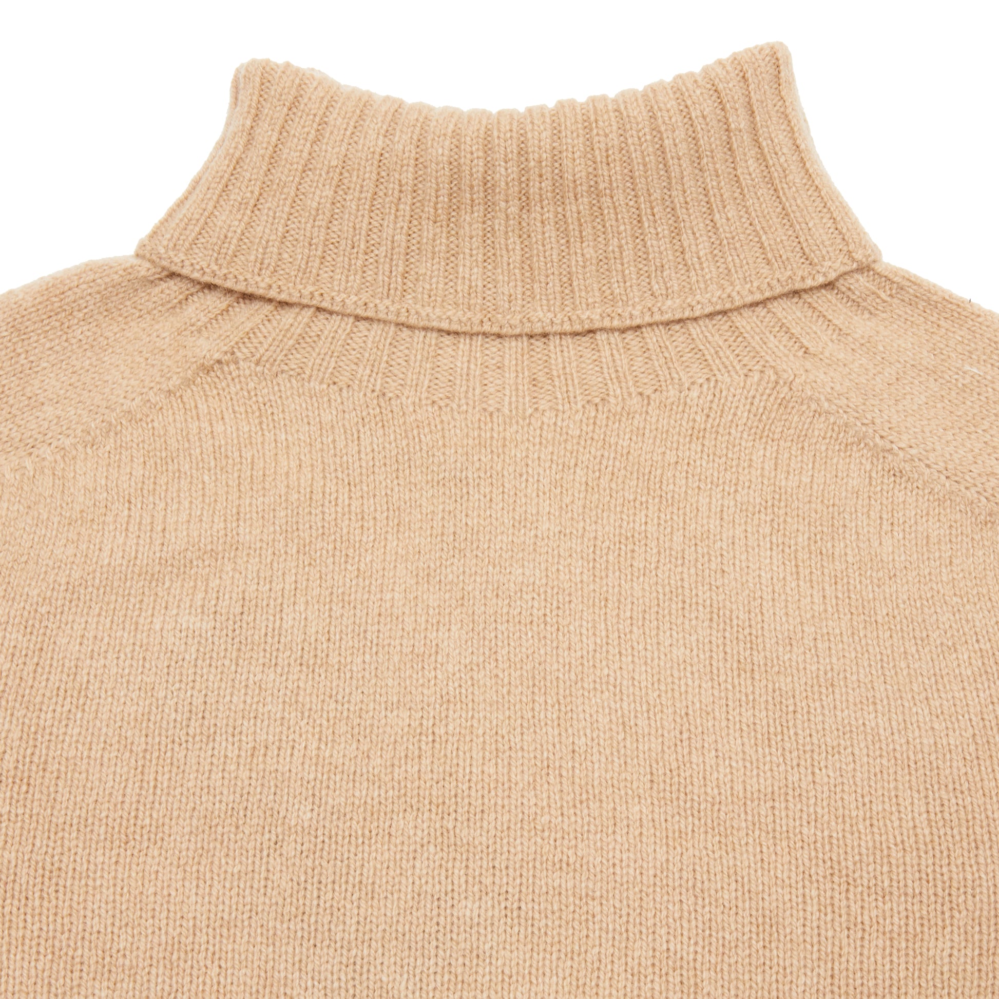 Harley Women's Superfine Lambswool Roll Neck Jumper in Sandstorm