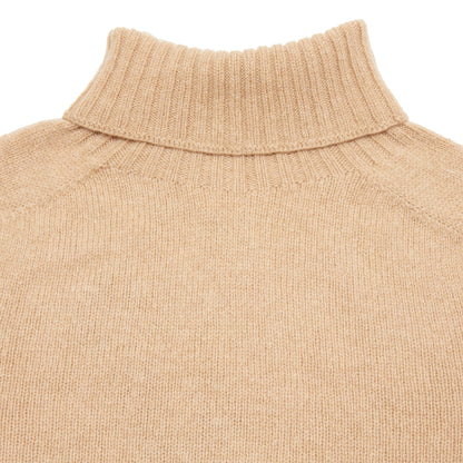 Harley Women's Superfine Lambswool Roll Neck Jumper in Sandstorm