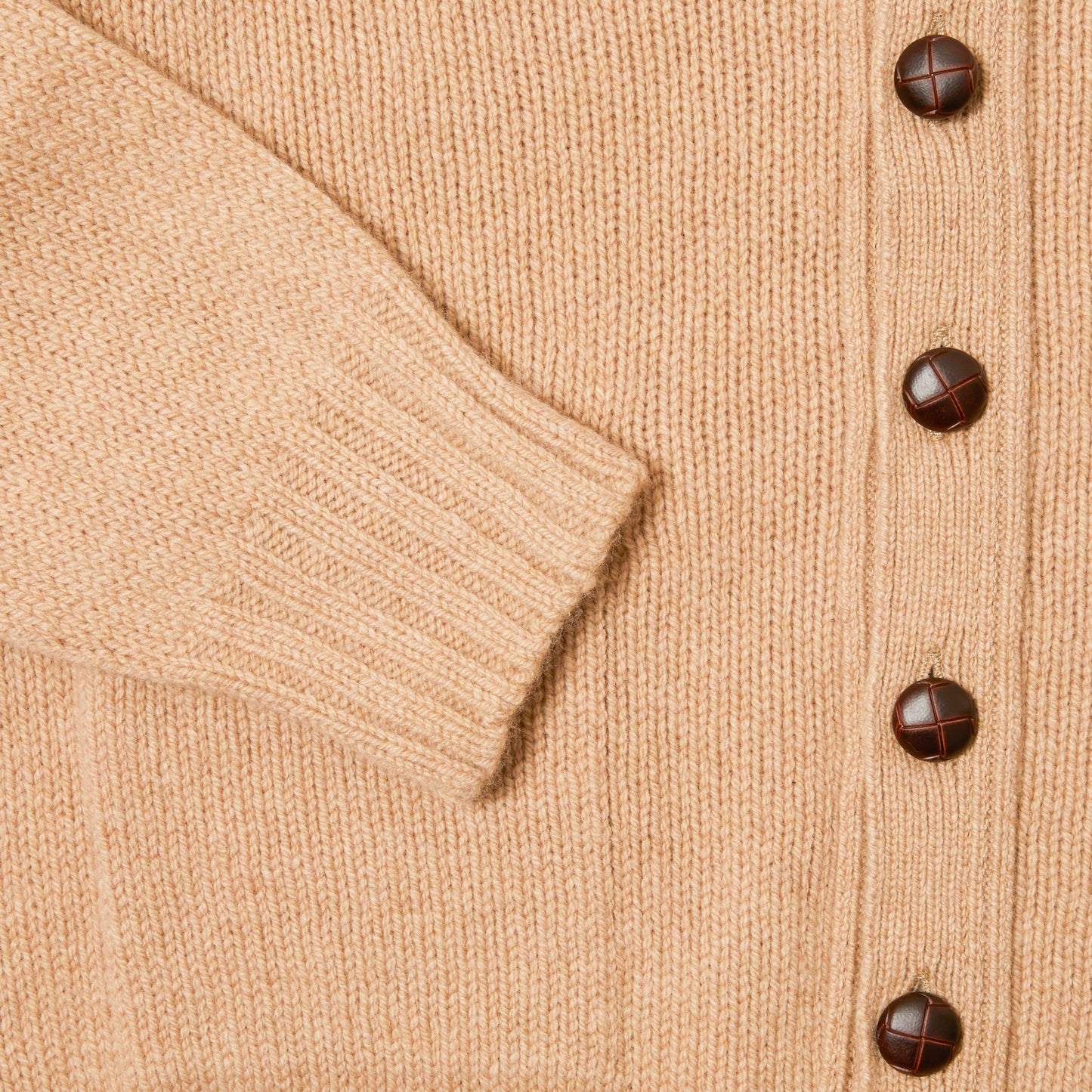 Harley Lambswool Cardigan in Sandstorm