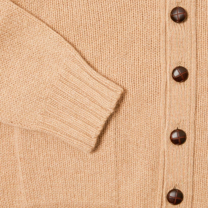 Harley Lambswool Cardigan in Sandstorm