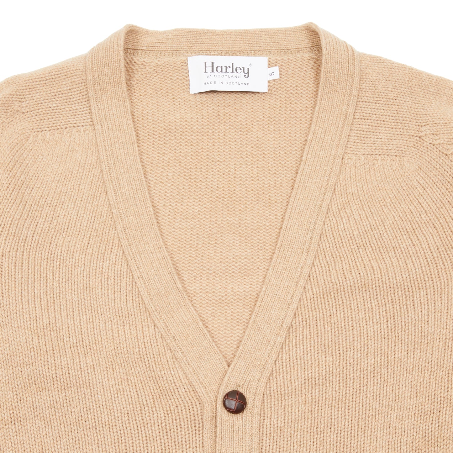 Harley Lambswool Cardigan in Sandstorm