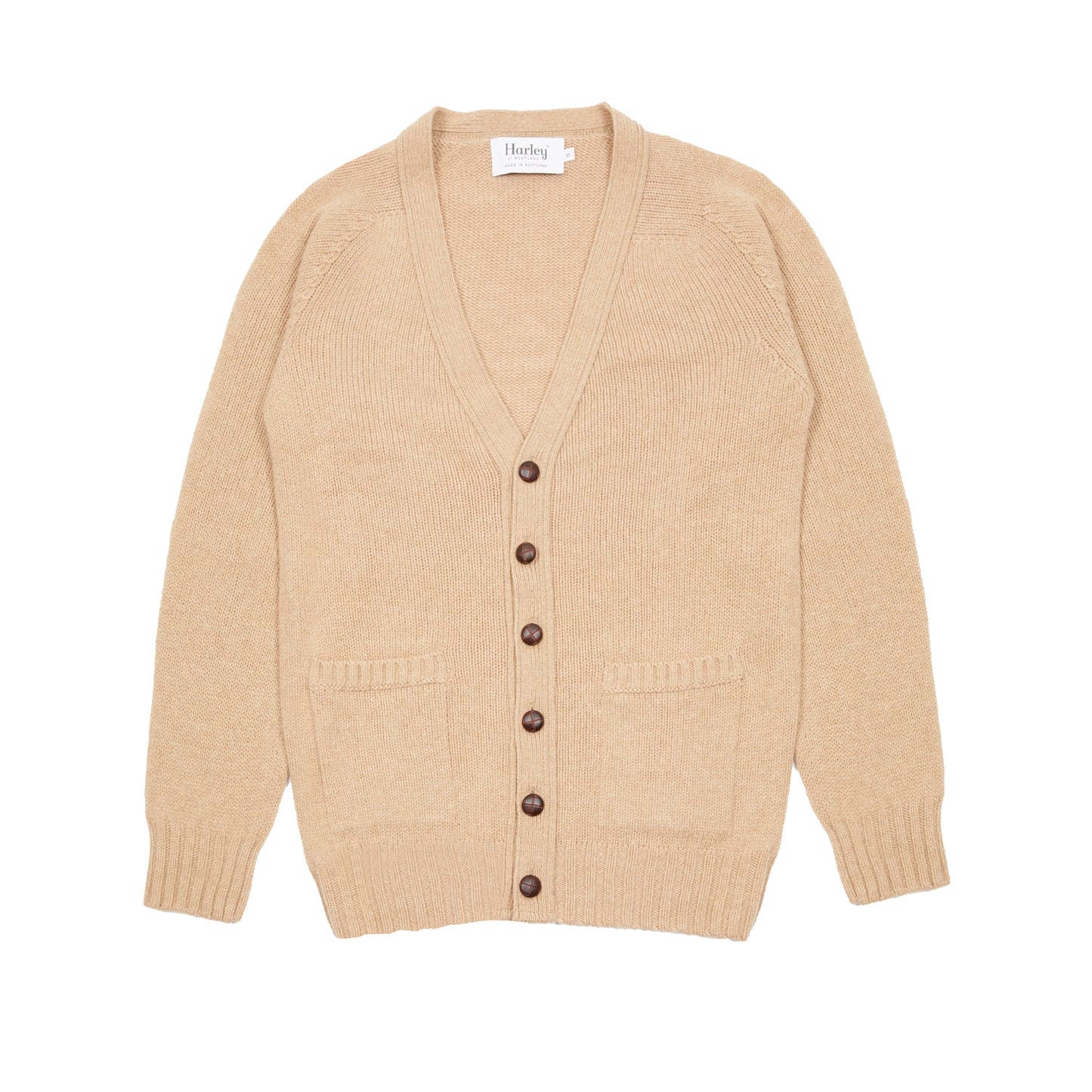 Harley Lambswool Cardigan in Sandstorm